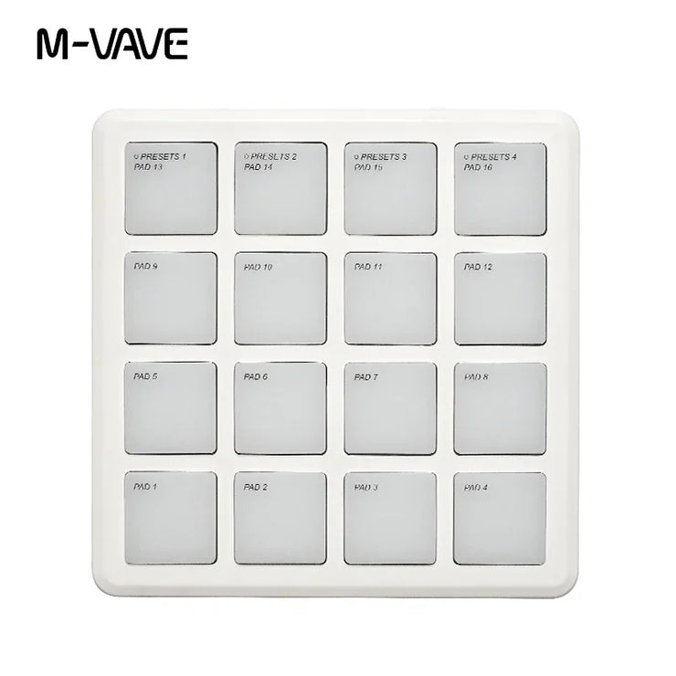 SK-16 SMC-PAD Pocket Pad Portable Wireless MIDI Controller 16 Pads Suitable Percussion Keyboard USB-C Interface