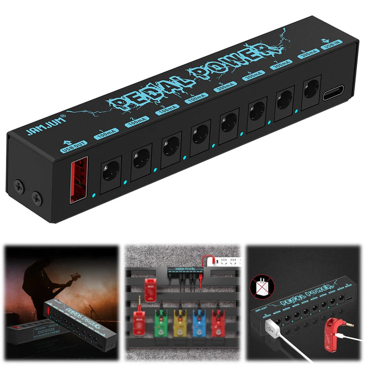 Guitar Pedal Power Supply Short Circuit Overcurrent Protection Guitar Effect Pedal Power Supply for Guitar Effect Pedal