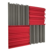 24Pcs 250X250X50Mm Studio Acoustic Foam Panels Sound Absorbing KTV Noise Absorption Foam Tile Wedge Sound Proofing Wall Panels
