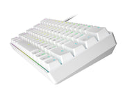 HK GAMING GK61 Mechanical Gaming Keyboard | 61 Keys RGB Backlit for Pc/Mac ( White, Gateron Optical Blue)