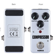 Electric Guitar Effect Pedal FCP2 Compressor Effect Pedal True Bypass Mini Single Guitar Pedal Guitar Accessories & Parts
