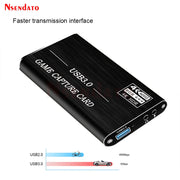 4K 60Hz HDMI USB 3.0 Video Capture HDMI to USB3.0 Video Capture Dongle Card Game Live Streaming Recording with Audio Mic Input