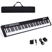 88-Key Portable Full-Size Semi-Weighted Digital Piano Keyboard