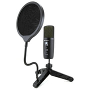 Emerson USB Gaming and Streaming Condenser Microphone with LED Lighting