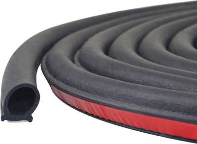 Universal Automotive Door Seal Strip D-Shape Self-Adhesive Weather Stripping For