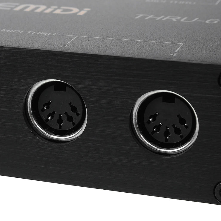 Doremidi THRU-6 MIDI Interfaces Controller THRU 6 Thru Box Controller Adapter Converter 1 Input and 6 Output