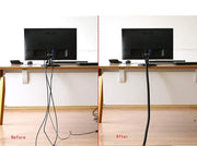 173 Pcs. Cable Management Kit Wire/Cord Organizer Zip Ties Holder Clips Adhesive