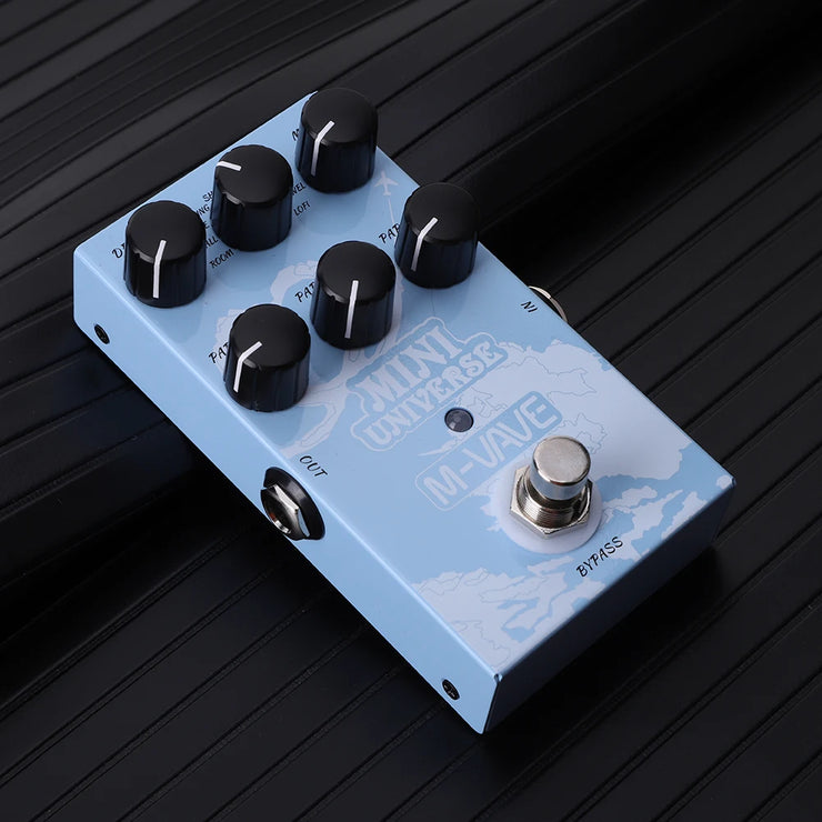 Mini Pedal Pure Analog Processor 9 Reverb Tones Electric Guitar Reverb Effects Pedal for Electric Bass Music Instrument