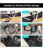 173 Pcs. Cable Management Kit Wire/Cord Organizer Zip Ties Holder Clips Adhesive