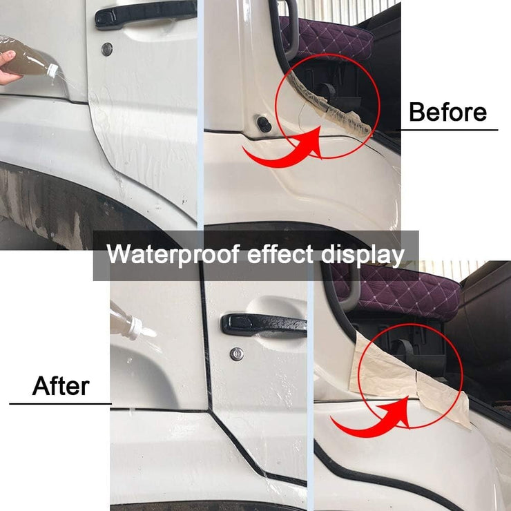 Universal Automotive Door Seal Strip D-Shape Self-Adhesive Weather Stripping For