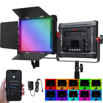 AMBITFUL P35R RGB Video Lighting,Rgb LED Video Light with APP Control,Photog