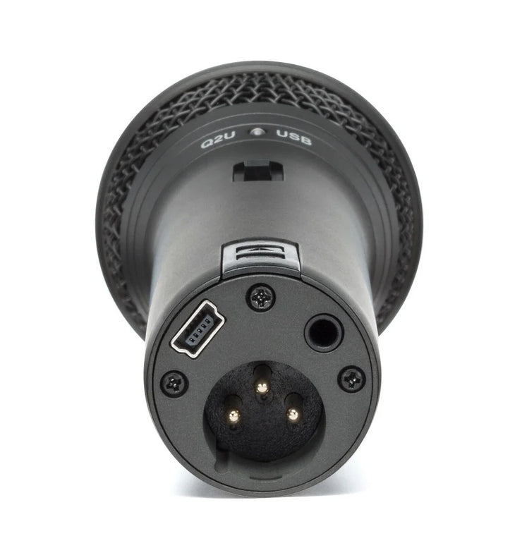 Q2U Handheld Dynamic USB Microphone Recording and Podcasting Pack (Black)