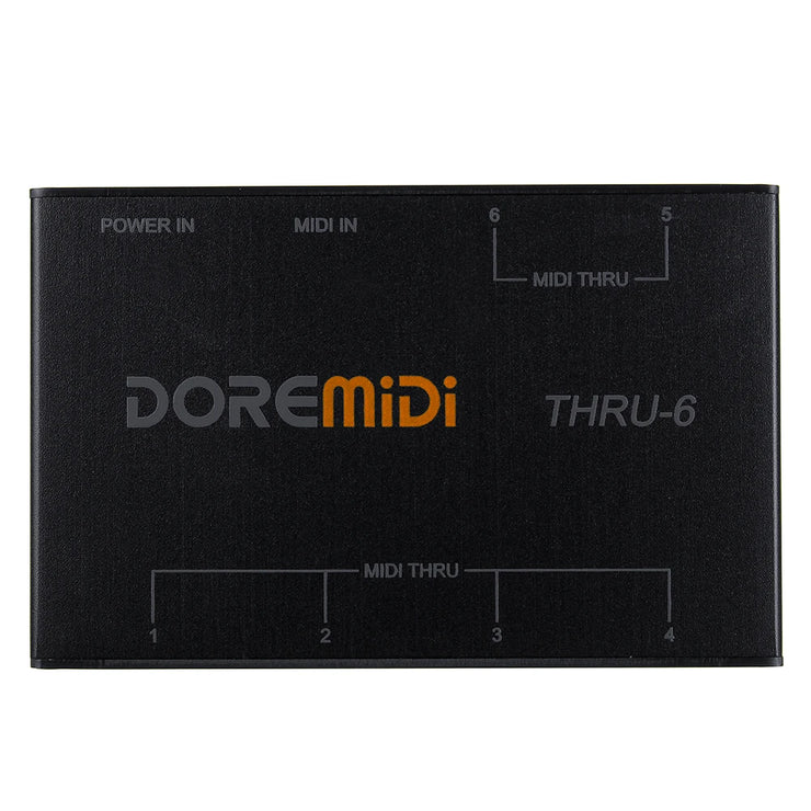 Doremidi THRU-6 MIDI Interfaces Controller THRU 6 Thru Box Controller Adapter Converter 1 Input and 6 Output