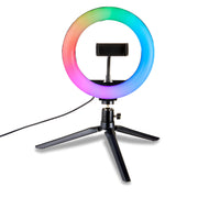 8" Tabletop RGB Ring Light with Tripod