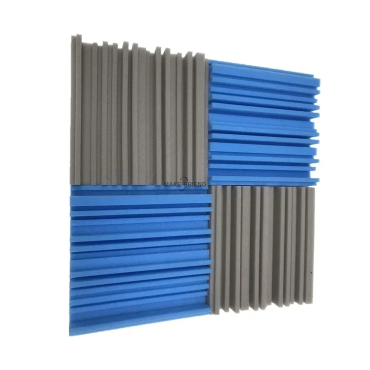 24Pcs 250X250X50Mm Studio Acoustic Foam Panels Sound Absorbing KTV Noise Absorption Foam Tile Wedge Sound Proofing Wall Panels