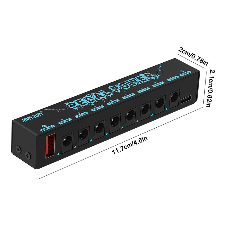 Guitar Pedal Power Supply Short Circuit Overcurrent Protection Guitar Effect Pedal Power Supply for Guitar Effect Pedal
