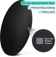 round Mouse Pad with Stitched Edge Premium-Textured Waterproof Non-Slip Rubber Base Desktop Protection Mat Diameter 8.7 Inches, Green Marble Texture