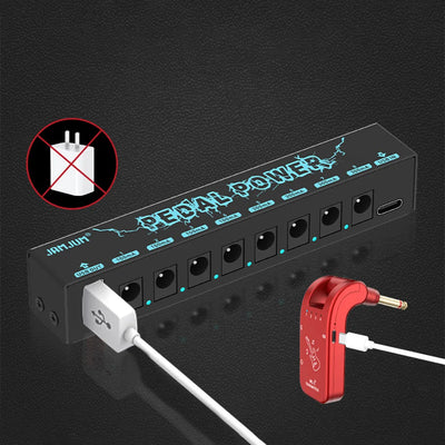 Guitar Pedal Power Supply Short Circuit Overcurrent Protection Guitar Effect Pedal Power Supply for Guitar Effect Pedal