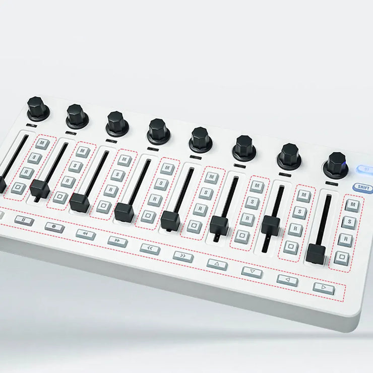 Wireless MIDI Controller Mixing Console USB Controller Mixer for Most Electroacoustic Instruments