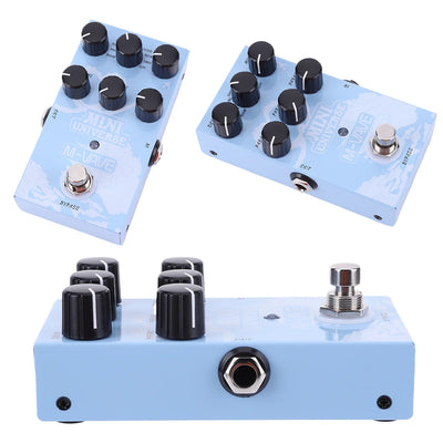 Mini Pedal Pure Analog Processor 9 Reverb Tones Electric Guitar Reverb Effects Pedal for Electric Bass Music Instrument