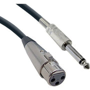 XLR Female to 1/4 Inch Mono Male Audio Cable, 10 Foot