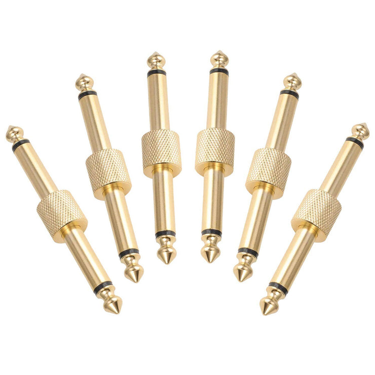 6 Pack Guitar Pedal Connector 1/4 Inch Effect Pedal Coupler Guitar Connector ...