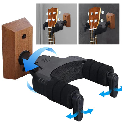 Guitar Holder Hook U Shaped Guitar Wall Mount Hanger Universal Plastic Guitar Hanger for Acoustic Electric Guitar Classic Bass