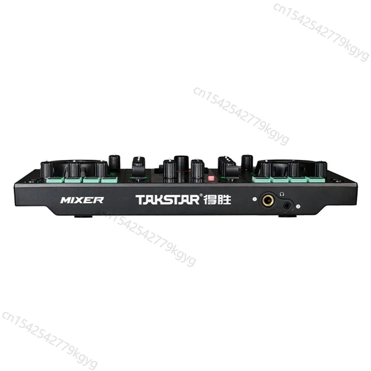 Takstar MX3 Mixer Webcast Sound Card Mixing Console Podcast Studio for Karaoke Webcast Recording Live Streaming Guitar PC