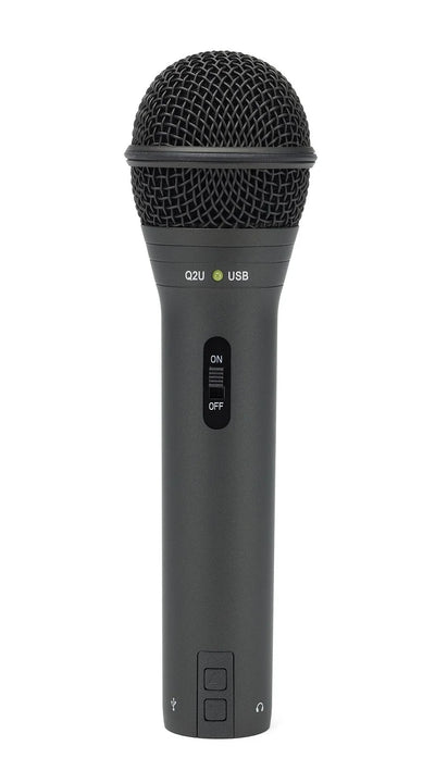 Q2U Handheld Dynamic USB Microphone Recording and Podcasting Pack (Black)