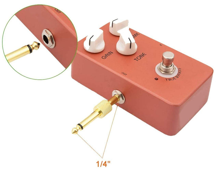 6 Pack Guitar Pedal Connector 1/4 Inch Effect Pedal Coupler Guitar Connector ...