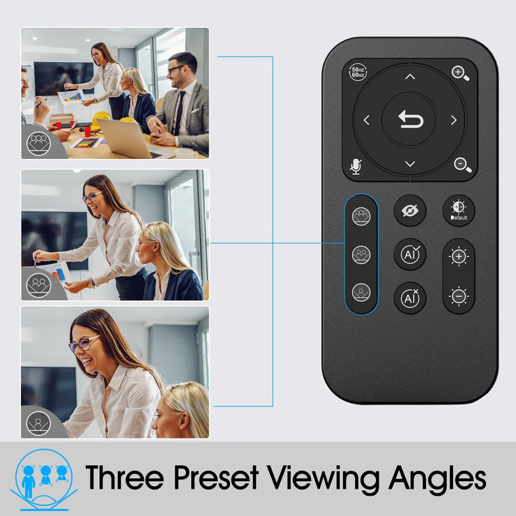 Angetube 4K Webcam with AI Tracking,Remot