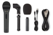 Q2U Handheld Dynamic USB Microphone Recording and Podcasting Pack (Black)