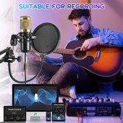 Microphone for Podcast Equipment Bundle and Studio Recording Equipment,Usb Microphone,Microphone for Computer,Perfect for Recording Podcasts and Live Streaming
