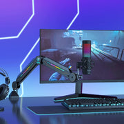 RGB Boom Arm, Adjustable Mic Stand with RGB Light for Hyperx Quadcast/B...