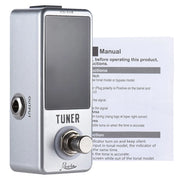 Mini Chromatic Tuner Pedal Effect LED Display True Bypass Guitar Tuner for Guitar Bass Accessories Guitar Bass Musical Instrumen