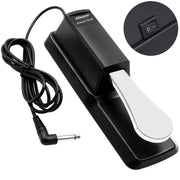 Sustain Pedal with Polarity Switch for MIDI Keyboard Synth Digital Pianos Electronic Drum Electric Piano