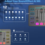 USB Gaming Mixer with XLR Microphone Interface,48V Phantom Power,Rgb, Sound Card for Podcasting Streaming Ampligame SC3