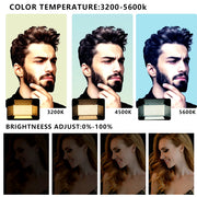 U800 RGB Photo Light LED Photo Studio Light Camera Phone Video Recroding RGB Panel Lamp LED Vdieo Light for YOUTUBE Tiktok LIVE