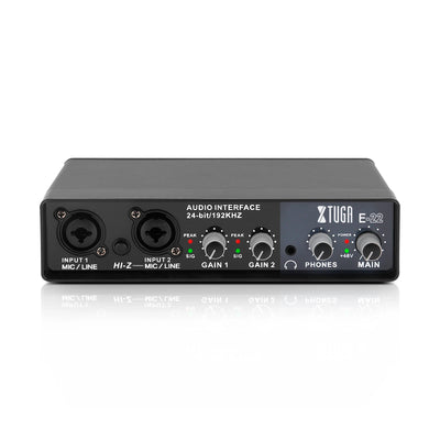 Audio Interface Sound Card Monitor for Guitar Live Recording Professional Sound Card Studio Singing Livestreaming Console