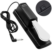 Sustain Pedal with Polarity Switch for MIDI Keyboard Synth Digital Pianos Electronic Drum Electric Piano