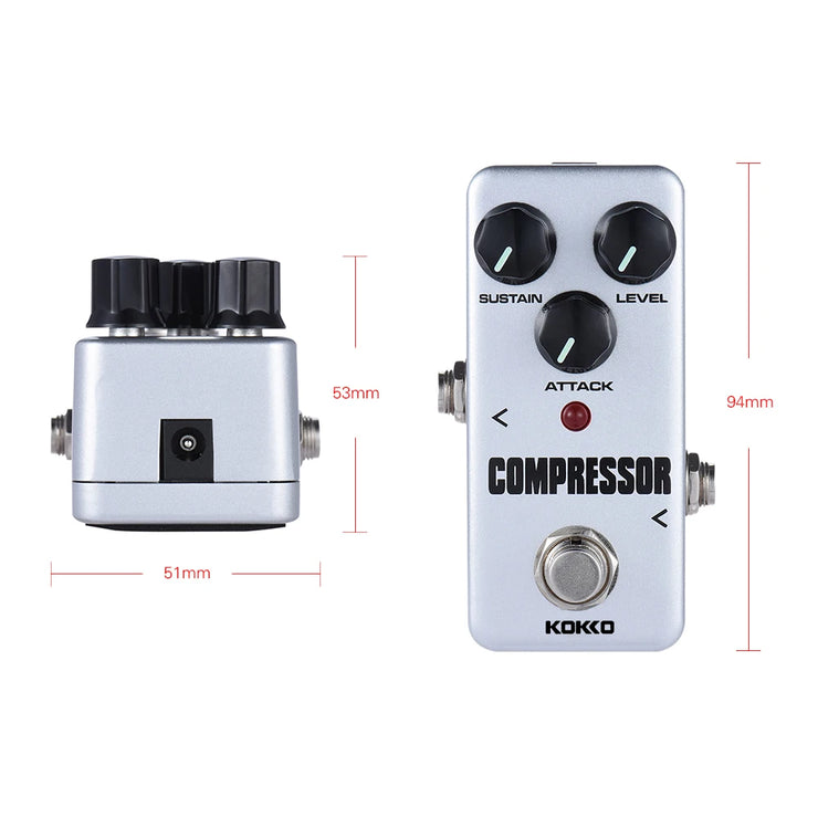Electric Guitar Effect Pedal FCP2 Compressor Effect Pedal True Bypass Mini Single Guitar Pedal Guitar Accessories & Parts