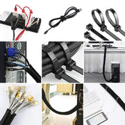 173 Pcs. Cable Management Kit Wire/Cord Organizer Zip Ties Holder Clips Adhesive