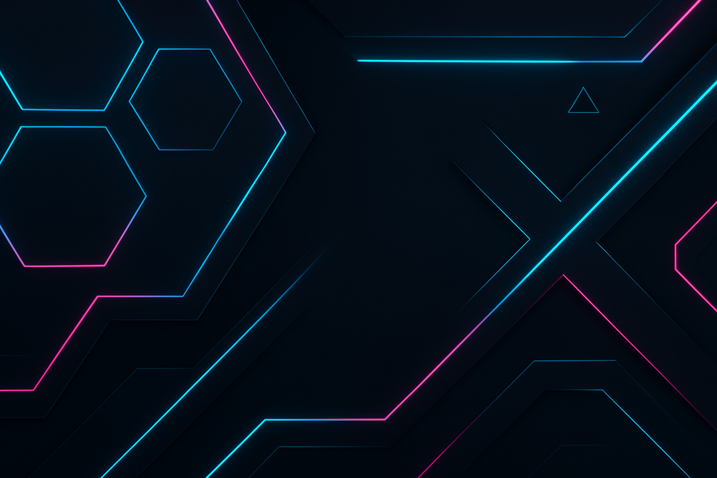 Modern, sleek, with a slight tech/gaming aesthetic (neon accents, geometric shapes).